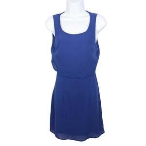 Guess Dress Womens Small Blue Open Back Mini Cocktail Party Clubwear HOCO Y2K